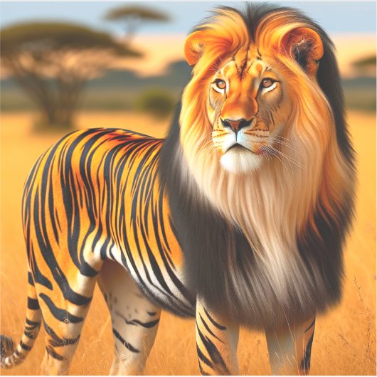 Sticker Lion Tiger (Devant)