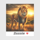 Sticker Lion Tiger (Feuille)