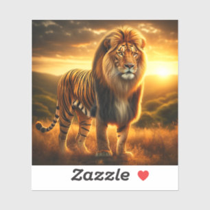 Sticker Lion Tiger