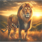Sticker Lion Tiger (Devant)