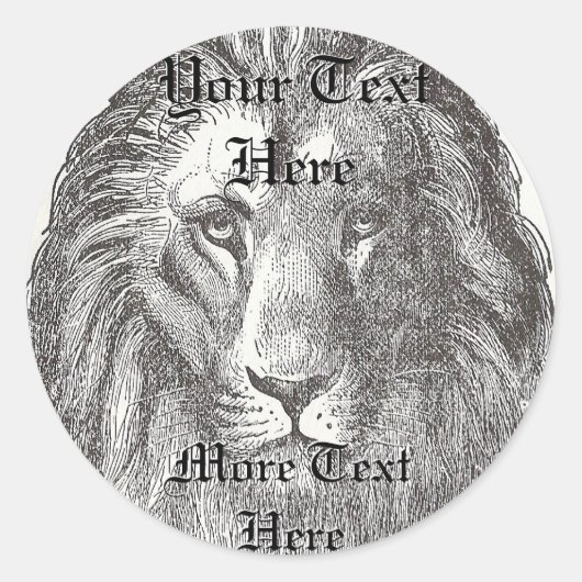 Sticker Lion vintage (Devant)