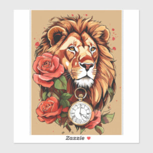 Sticker Lioness Rose