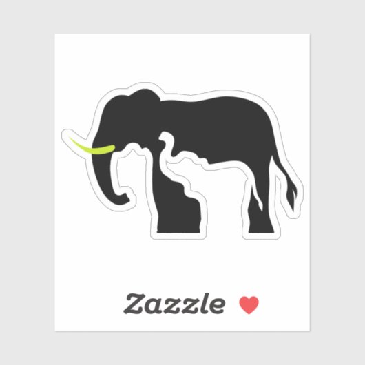 Sticker Lions noirs et blancs (Feuille)