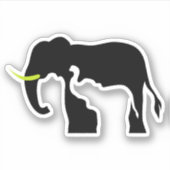 Sticker Lions noirs et blancs (Devant)