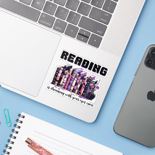 Sticker Lire est rêver les yeux ouverts