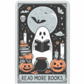 Sticker Lire plus de livres Tarot (Devant)
