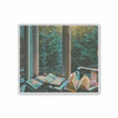 Sticker Lire un cadeau d'illustration (Devant)