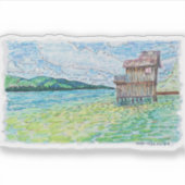Sticker Lis dans le lac (Devant)