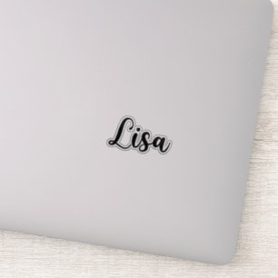 Sticker Lisa Name - Calligraphie manuscrite