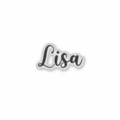 Sticker Lisa Name - Calligraphie manuscrite (Devant)