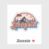 Sticker Litchfield, Connecticut (Feuille)