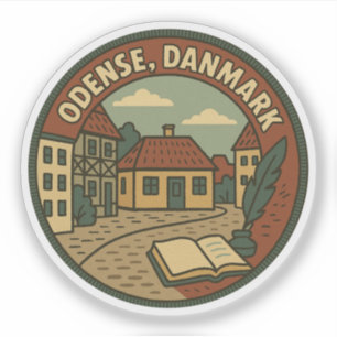 Sticker Littéraire Odense Danemark
