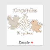Sticker Little Birds and Chicks - Little Birdies coll. (Feuille)