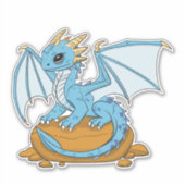 Sticker Little Blue Dragon (Devant)