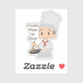 Sticker Little Boy Chef (Feuille)