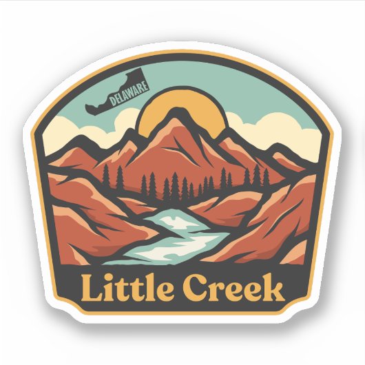 Sticker Little Creek, Delaware (Devant)
