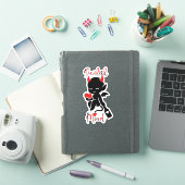 Sticker Little Devil Baddie avec Paddle "Dévilish Mood" (Couverture iPad)