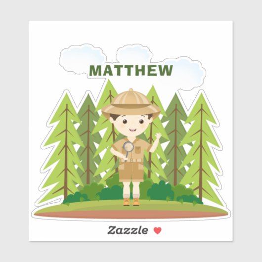 Sticker Little Explorer (Feuille)