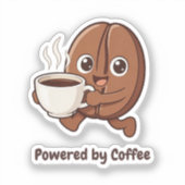 Sticker Little Kaka – Alimenté par le Café (Recto)