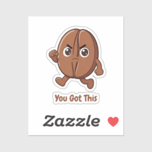 Sticker Little Kaka – Propulsé par le Café