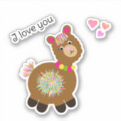 Sticker Little Llama (Devant)