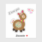 Sticker Little Llama (Feuille)