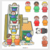 Sticker Little People Ferris Wheel Fun (Feuille)