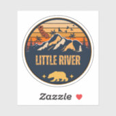 Sticker Little River, Californie (Feuille)