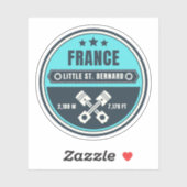 Sticker Little St Bernard Pass Français italique Alpine (Feuille)