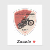 Sticker Little St Bernard Pass Français italique Alpine (Feuille)
