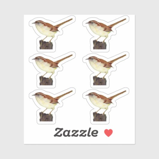 Sticker Little Wren (Feuille)