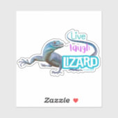 Sticker Live Laugh Lizard (Feuille)