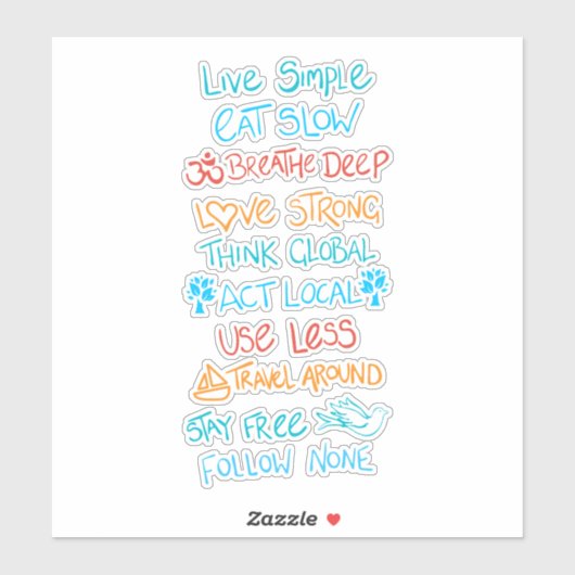Sticker Live Simple 2 (Feuille)