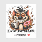 Sticker Livin the Dream (Feuille)