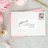 Sticker Livraison Fancy À L'Autocollant D'Adressage Invité