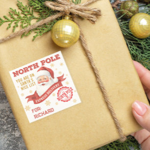 Sticker Livraison Pôle Nord Express Santa Noël