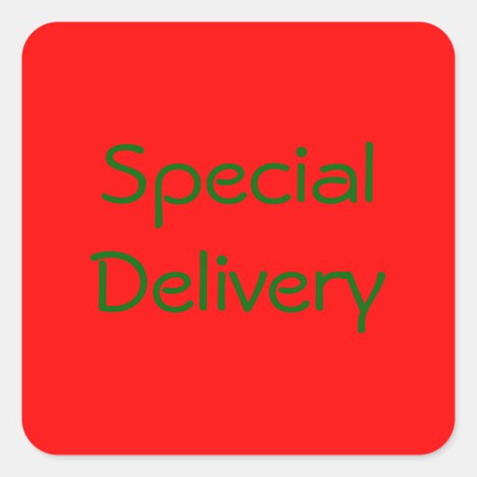 Sticker "Livraison spéciale" (Devant)