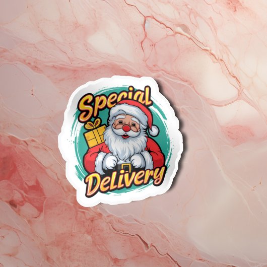 Sticker Livraison spéciale du Père Noël Vinyl