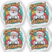 Sticker Livraison spéciale du Père Noël Vinyl (Devant)