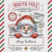 Sticker Livraison spéciale Noël de Père Noël (Devant)