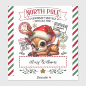 Sticker Livraison spéciale Noël de Père Noël (Feuille)