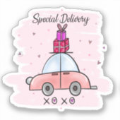 Sticker Livraison spéciale Saint-Valentin (Recto)
