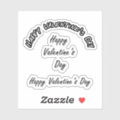 Sticker Livre de découpage Joyeuse Saint-Valentin (Feuille)