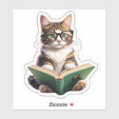 Sticker Livre de lecture Cat (Feuille)