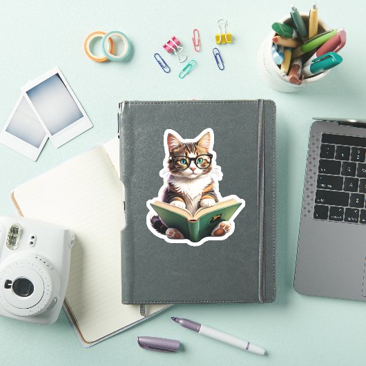 Sticker Livre de lecture Cat (Couverture iPad)