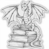 Sticker Livre de lecture Dragon (Devant)