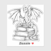 Sticker Livre de lecture Dragon (Feuille)