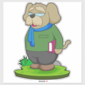 Sticker Livre de l'enseignant de chien (Feuille)