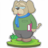 Sticker Livre de l'enseignant de chien (Devant)