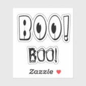 Sticker Livre de rebuts "BOO !" Halloween (Feuille)